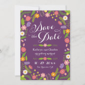 Invitation Frame Floral en floraison Photo rustique Enregistr (Devant)
