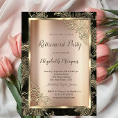Invitation Frame Or Festive, Retraite Florale Damas