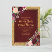 Invitation Frame or rose de Bourgogne (Debout devant)