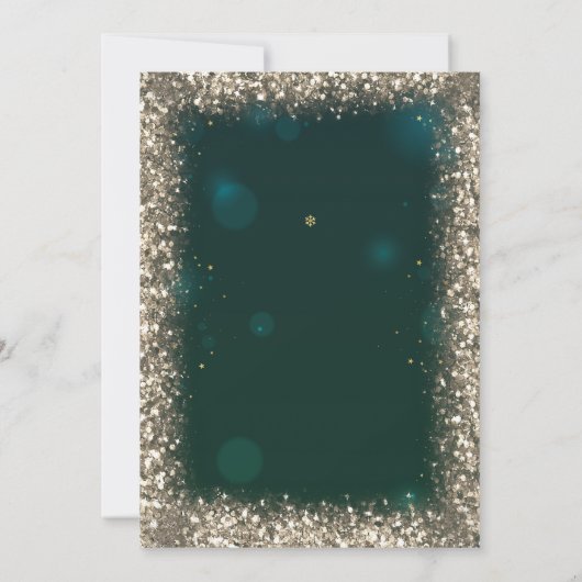 Invitation Frame Vert Quinceañera (Dos)