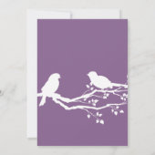 Invitation Français Lilac Spring Motif Mariages personnalisab (Dos)