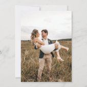 Invitation Français Vintage Main tiré Whimsical Frame Mariage (Dos)