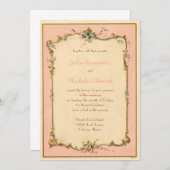 Invitation française parisienne d'étiquette de (Devant / Derrière)