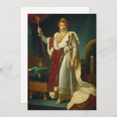 Invitation François Gérard - Portrait de l'empereur Napoléon (Devant / Derrière)