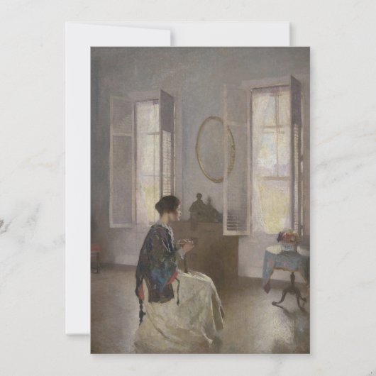 Invitation Frank Weston Benson - La fenêtre ouverte (Devant)