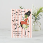 Invitation Franken Weenies & Martinis Fête des mariées d'Hall (Debout devant)