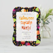 Invitation Frankencake - Cute Halloween Cupcake (Debout devant)