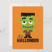 Invitation Frankenstein C'est Halloween (Devant)