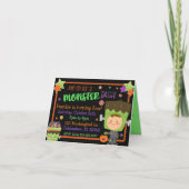 Invitation Frankenstein Monster Bash Halloween Anniversaire (Devant)