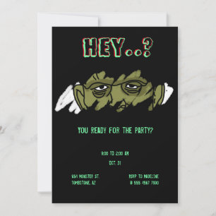 Invitation Frankenstein Monster Unorthodoxe Halloween Party I