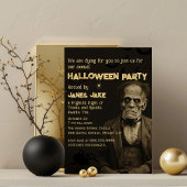 Invitation Frankenstein Monster Vintage Halloween Fête des ad