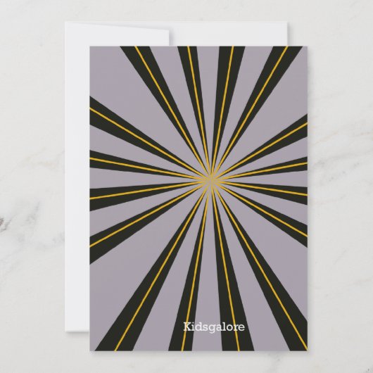 Invitation Frappe à l'invitation du Fun Bowling Birthday Part (Dos)