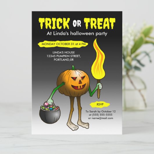 Invitation Frappe ou traitement (Debout devant)