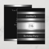 Invitation Frappes d'argent au charbon 29ème anniversaire (Devant / Derrière)