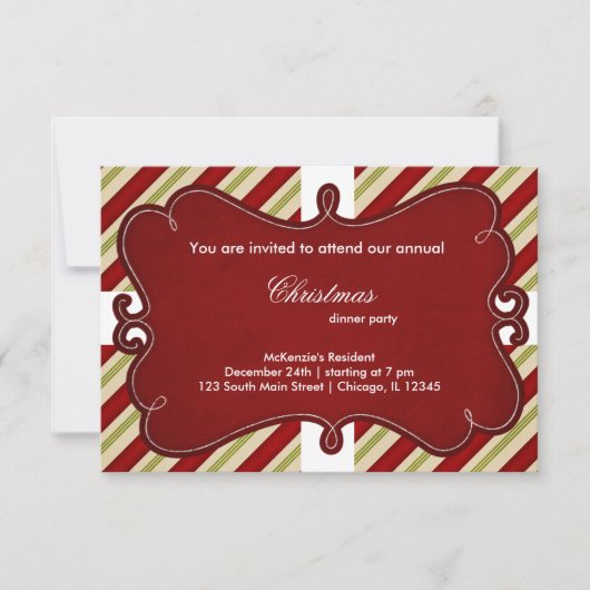 Invitation Frappes de Noël (Devant)