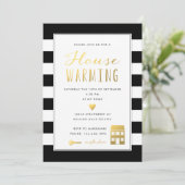 Invitation Frappes noires Fête de chauffage domestique unique (Debout devant)