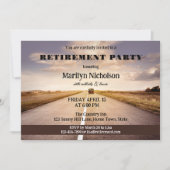 Invitation Frappez l'invitation de la fête de retraite du pay (Devant)