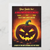 Invitation Freaky Halloween Pumkin Party (Devant)