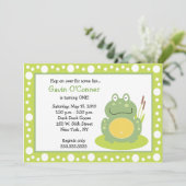 Invitation Freddy Grenouille Froggy Anniversaire 5x7 Invitati (Debout devant)