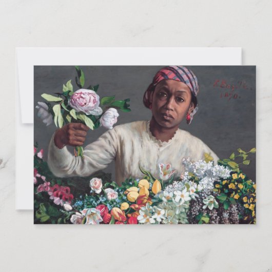 Invitation Frédéric Bazille - Jeune femme aux pivoines (Devant)