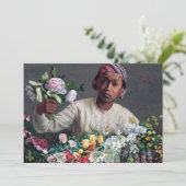 Invitation Frédéric Bazille - Jeune femme aux pivoines (Debout devant)