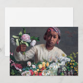 Invitation Frédéric Bazille - Jeune femme aux pivoines (Devant / Derrière)