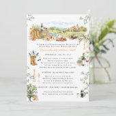 Invitation Fredericksburg TX Bachelorette Weekend Itinerary (Debout devant)