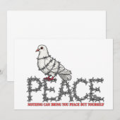 Invitation Freedom and peace (Devant / Derrière)