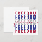Invitation Freedom Kamala Harris (Devant / Derrière)