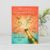 Invitation Freedom party getting divorced (Debout devant)