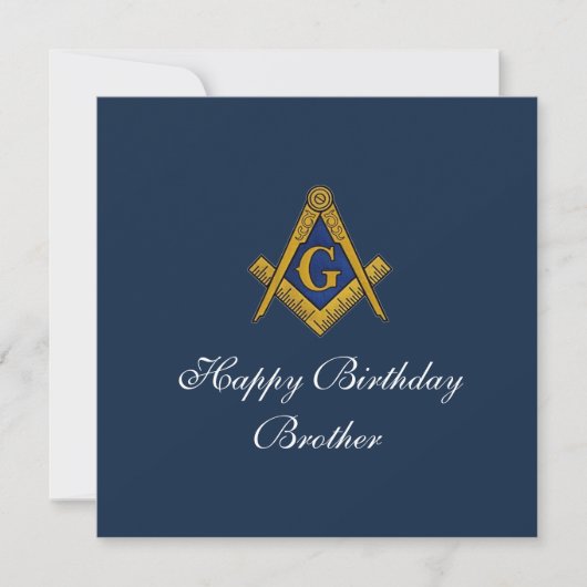 Invitation Freemason Mason Freemason (Devant)