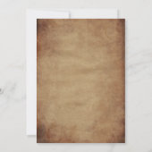 Invitation Freemason Masonique Brown (Dos)