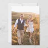 Invitation French Blue Pastoral Countryside Save the Date (Dos)