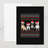 Invitation French Buldog Christmas Ugly Frenchie Mom Xmas (Devant / Derrière)