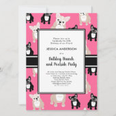 Invitation French Bulldog 25e anniversaire amusant (Devant)