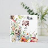 Invitation French Bulldog 70e fête d'anniversaire (Debout devant)