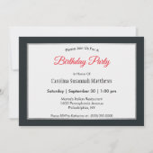 Invitation French Bulldog Black Coussin photo Anniversaire (Dos)