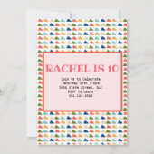 Invitation French Bulldog Frenchie Birthday Girl (Dos)