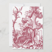 Invitation French Country Harvest Anniversaire Brunch Baroque (Dos)