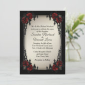 Invitation French Quarter Goth Antique Gold Mariage (Debout devant)
