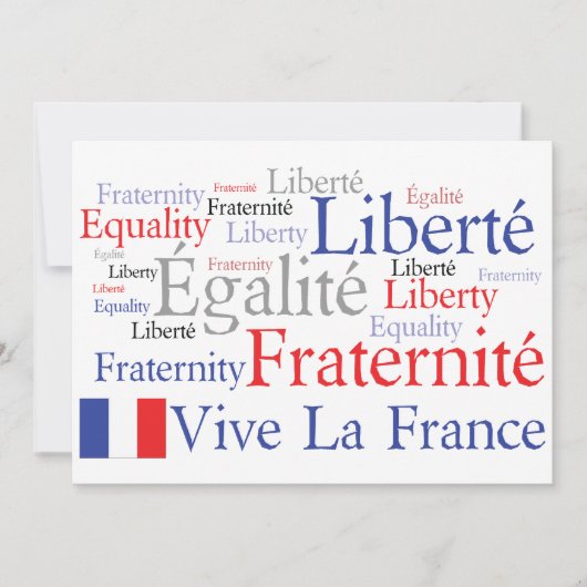 Invitation French Theme Event - French American Friendship (Devant)