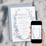 Invitation French Toile Blue Bridal Brunch<br><div class="desc">French Toile Blue Bridal Brunch Invitation | Chinoiserie Quelque chose de bleu avant de faire des invitations de douche nuptiale</div>