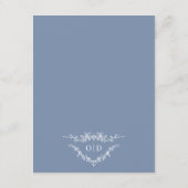 Invitation French Victorian Dusty Blue Wedding Details (Dos)