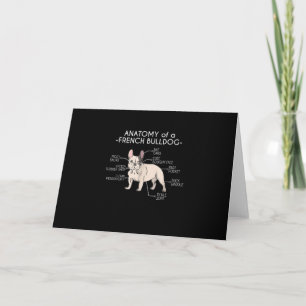 Invitation Frenchie Cadeau Anatomie d'un Bouledogue Françai
