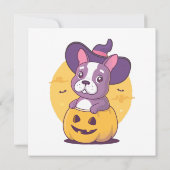 Invitation Frenchie Halloween (Dos)