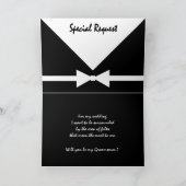 Invitation FRÈRE - Demande spéciale - Sois mon garçon d'honne (Intérieur)