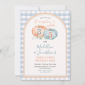 Invitation Frère et sœur à la cabane à citrouilles pour l'ann (Devant)