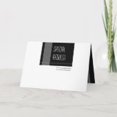 Invitation FRÈRE - Garçon d'honneur - Vérifications noires et (Dos)