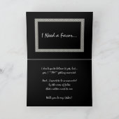 Invitation FRÈRE - Soyez mon ouvreur - Damier (Intérieur)