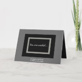 Invitation FRÈRE - Soyez mon placeur - Damier (Dos)